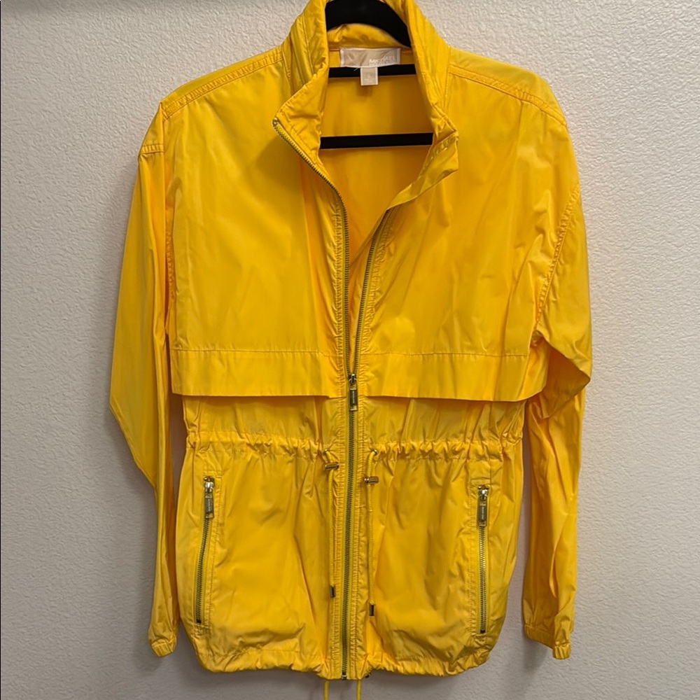 Bright Yellow Windbreaker Jacket